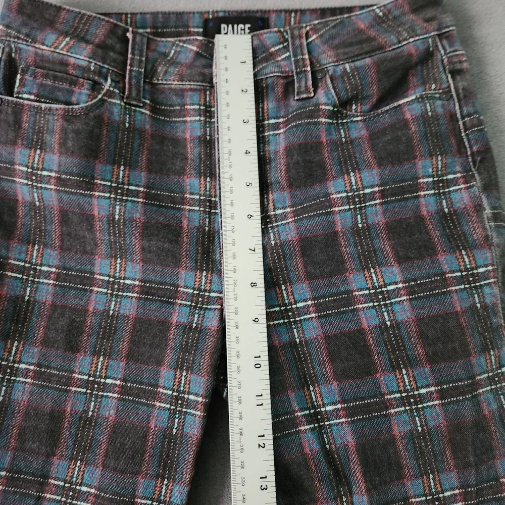 Y2k Paige Pants‎ Womens Size 27 Hoxton Skinny Plaid Ankle